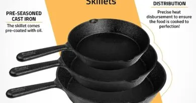 Versatile Pre-Seasoned Cast Iron Skillet Set (3 Pcs) - 10", 8", 6" - Heavy-Duty Pans for Home and Outdoor Cooking