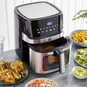 Neo Black Extra Large Electric Air Fryer Glass whit Viewing Window Digital Instant Kitchen Grill Oven