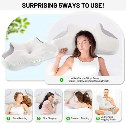 Revolutionary Neck Support: Cervical Memory Foam Pillow