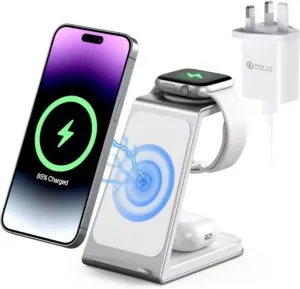 Cut the Cord Clutter with the 3-in-1 Wireless Charging Station