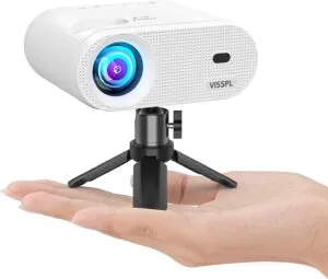 Enjoy Big Screen Entertainment with the VISSPL 1080P Full HD Portable Projector