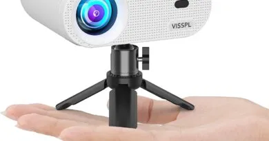 Enjoy Big Screen Entertainment with the VISSPL 1080P Full HD Portable Projector