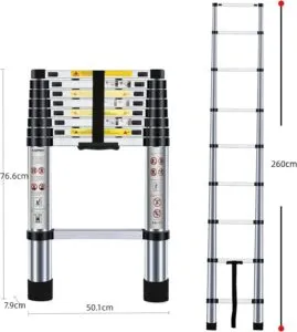 Conquer Your Heights with the Nestling 8.5ft/2.6M Telescopic Ladder: Your Versatile Home Companion