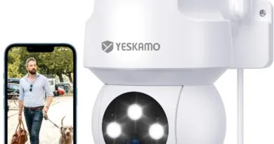 Safeguard Your Home with the YESKAMO 360° Auto Track Security Camera