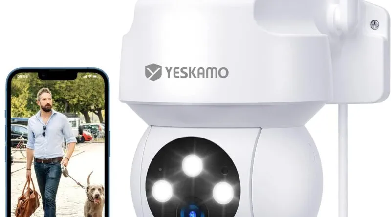 Safeguard Your Home with the YESKAMO 360° Auto Track Security Camera