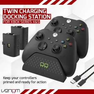 Venom Twin Charging Dock with 2 x Rechargeable Battery Packs: The Best Accessory for Your Xbox Gaming Experience