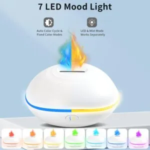 Serenity in a Bottle: Aromatherapy Bliss with 7 LED Lights