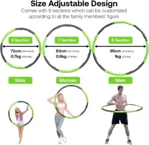 Revolutionize Your Fitness Routine with Our 1 kg Soft Foam Padded Weighted Hula Hoop!