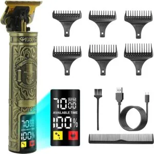 Precision Hair Clippers Kit for Men - Cordless, USB Rechargeable, and Multi-Speed
