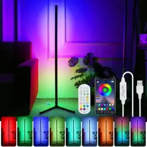 Revolutionize Your Space with our RGB LED Corner Floor Lamp!