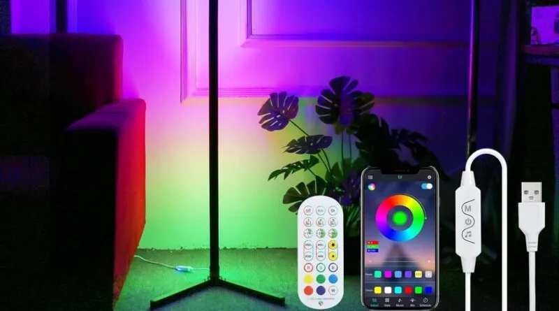 Revolutionize Your Space with our RGB LED Corner Floor Lamp!