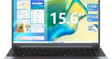 Powerful 15.6 Inch Laptop with 12GB RAM and 512GB SSD Storage