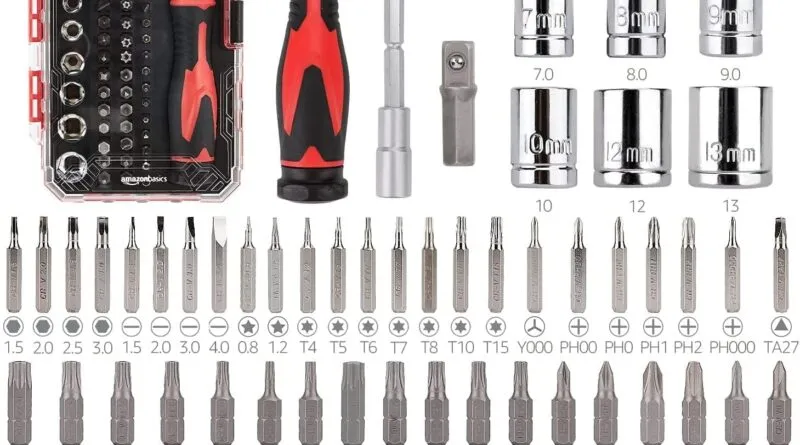 Conquer Any Project with the Amazon Basics 73-Piece Wrench and Screwdriver Set