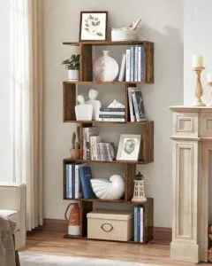 How to Add Style and Function to Your Living Space with a Zigzag Bookshelf