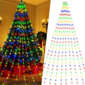 Festive Christmas Tree Lights: 280 LEDs, 8 Modes, Indoor and Outdoor Decoration