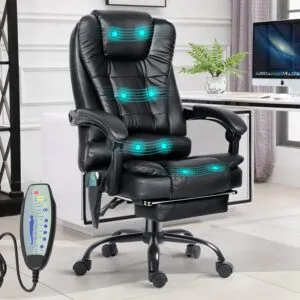 Relax in Luxury with this Ergonomic 8-Point Massage Office Chair