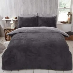 Cozy Teddy Fleece Duvet Cover Set - Perfect Bedding for Ultimate Comfort