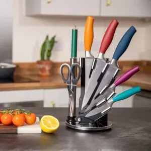 Elevate Your Cooking with This Stylish 8-Piece Knife Set