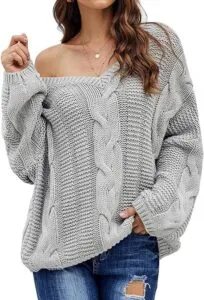 Women's Winter V Neck Casual Knitted Jumper: Stylish Comfort for Every Occasion