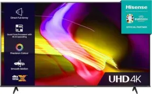 Immerse Yourself in a Realm of Unparalleled Picture Quality and Smart TV Functionality with the Hisense 55 Inch UHD VIDAA Smart TV
