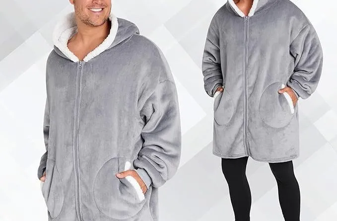 Stay Cozy All Day in This Oversized Wearable Blanket Hoodie