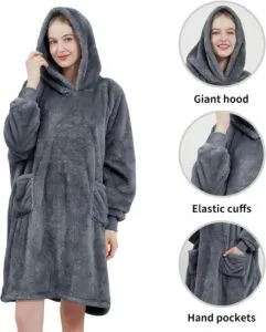 Aisbo Oversized Wearable Blanket Hoodie: The Coziest and Cutest Way to Stay Warm and Snug