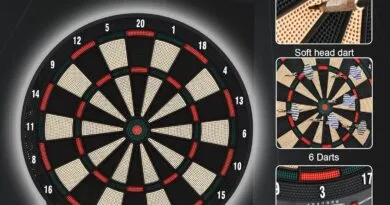 LCD Electronic Dartboard Set: 26 Games, 185 Variations, and 6 Darts - Ultimate Multi-Game Fun