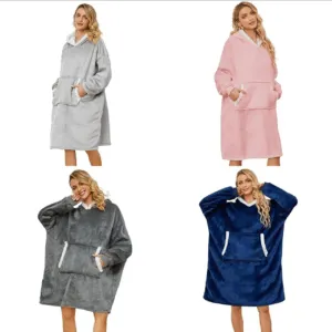 Cozy Blanket Hoodie: Stay Warm and Stylish with Extra-Large Pockets