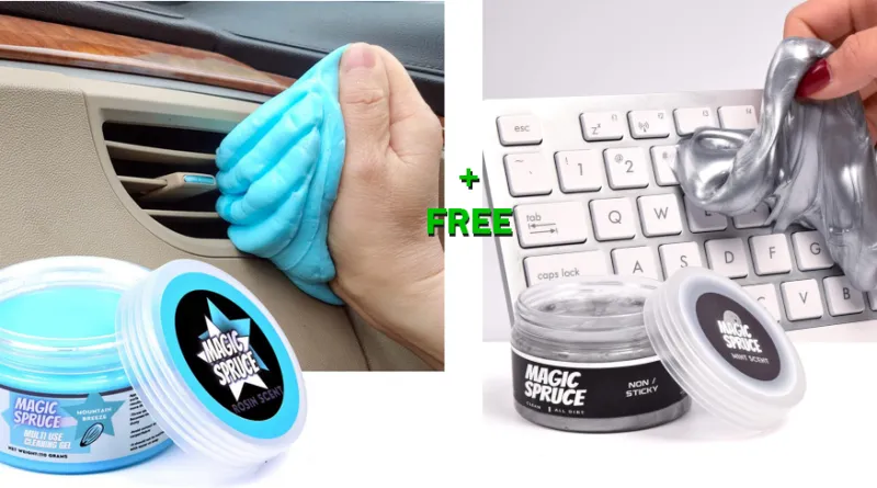 Revive Your Car's Interior with Mint-Scented Car Cleaning Gel Kit