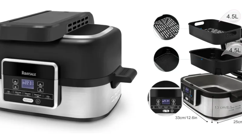 Air Fryer Health Grill: Enjoy 5-in-1 Cooking Versatility