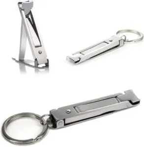 Precision on the Go: Stainless Steel Ultra-Thin Foldable Nail Clippers - Portable Perfection