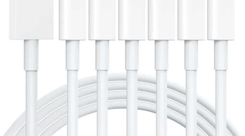 Rapid Charging with the 6 Pack iPhone Charger with Lightning Cable