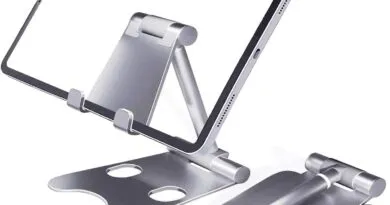 Elevate Your Device Usage with Foldable Aluminium Multi-Angle Desktop Holder