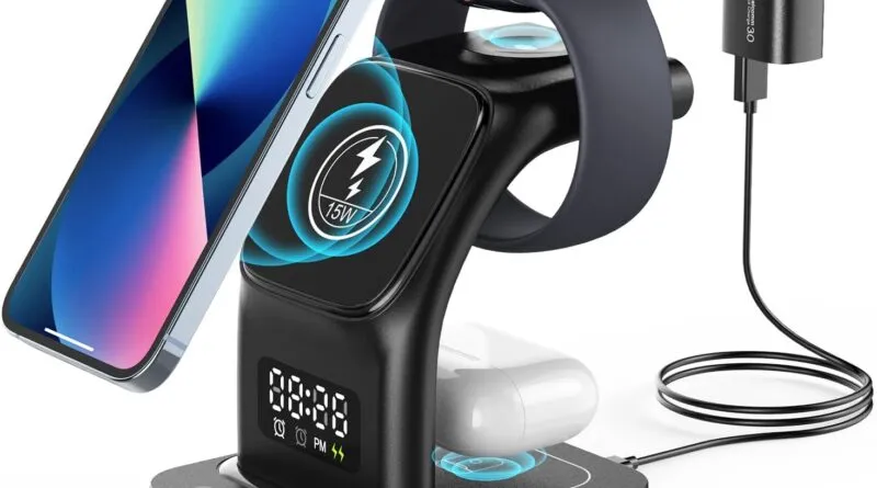 Charge Smarter: 5 in 1 Fast Wireless Charging Station Unveiled!