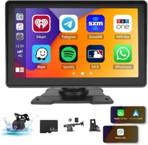CAMECHO Wireless Carplay Android Auto Portable Car Stereo: Elevate Your Driving Experience