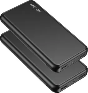 Dual Power, Double Convenience: ENEGON 2-Pack Portable Charger Power Bank for Uninterrupted Connectivity