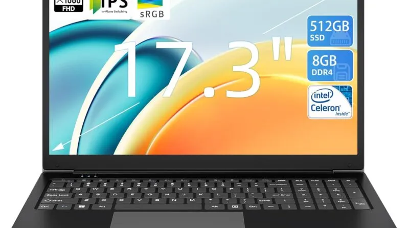 Unleash Power and Performance: SGIN Laptop 17.3 Inch with 8GB RAM and 512GB SSD!