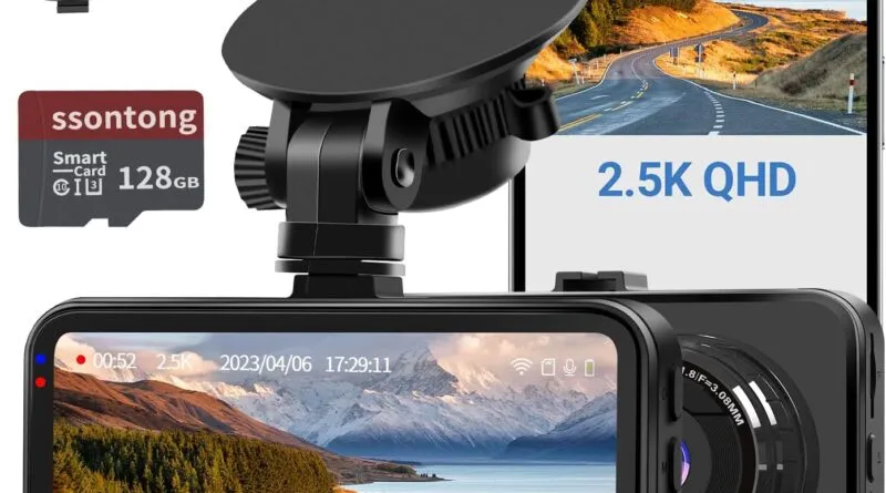 Capture Every Detail with Our 2.5K QHD WiFi Dash Cam