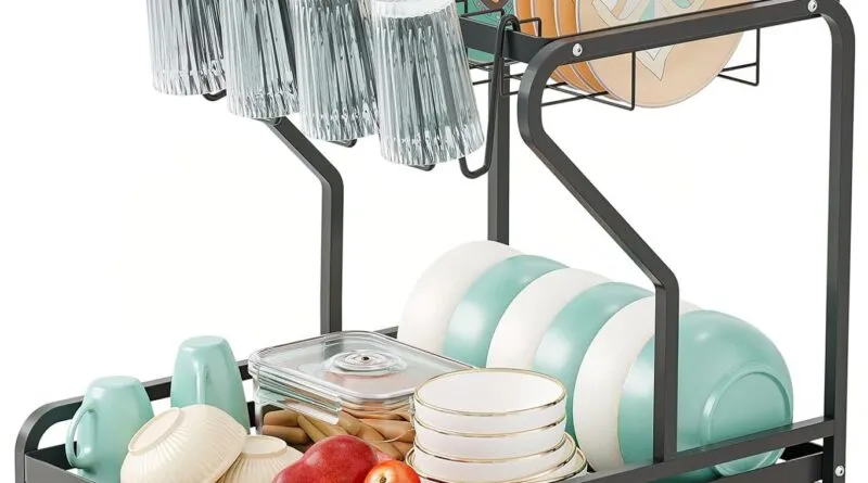 NETEL 2 Tier Dish Rack: A Practical and Durable Kitchen Storage Solution