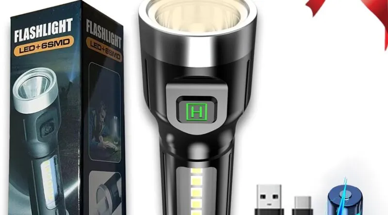 Illuminate Your Adventures with Our USB Rechargeable Mini Flashlight for Outdoor Use