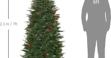 Experience the Magic of Christmas with HOMCOM’s 7ft Pencil Artificial Tree