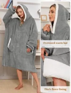 Indulge in Warmth, Comfort, and Style with the Vancavoo Hoodie Blanket: Your Gateway to Unparalleled Winter Bliss