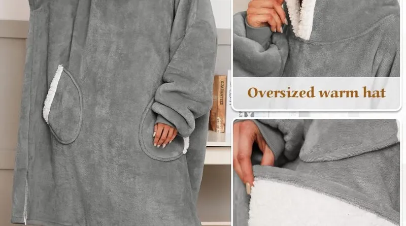 Indulge in Warmth, Comfort, and Style with the Vancavoo Hoodie Blanket: Your Gateway to Unparalleled Winter Bliss