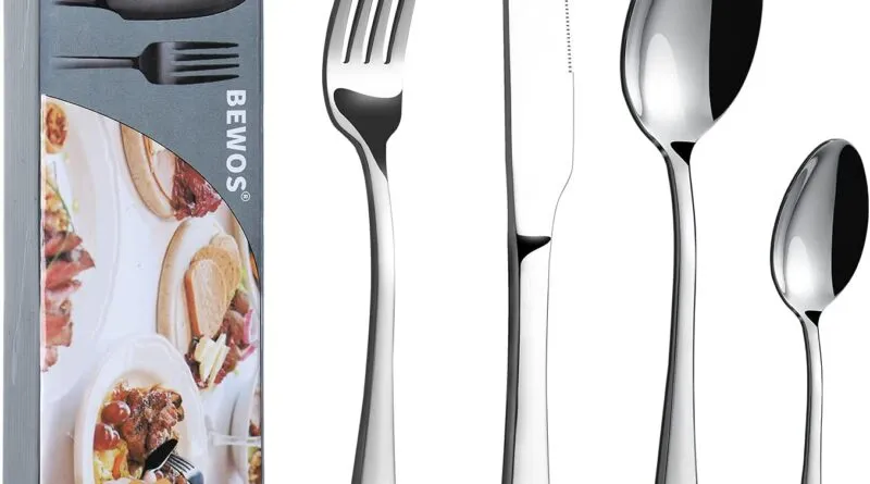 Elevate Your Dining Experience: BEWOS 16-Piece Stainless Steel Cutlery Set