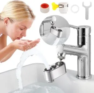Enhance Your Sink with Our Rotatable Faucet Extender and Water Saver
