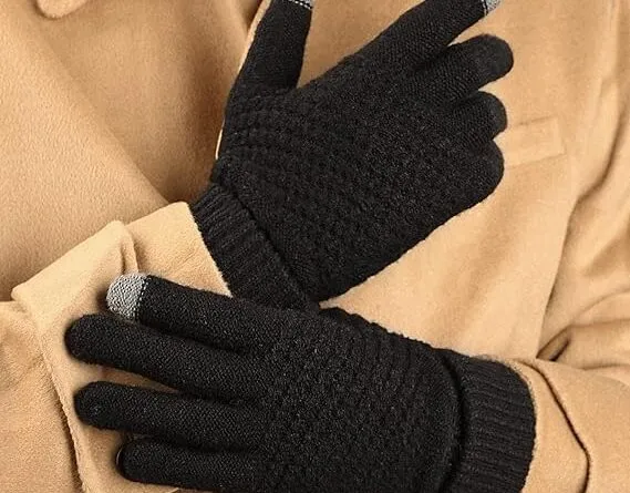 Stay Warm, Stay Connected: KEECOW Fingerless Knitted Fleece Thermal Gloves for Winter Adventures