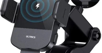 Drive Charged: ULTRICS 2in1 Wireless Car Charger Mount for Fast and Convenient Device Charging