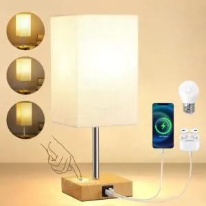 Illuminate Your Space with Dreamholder’s Touch Control Bedside Lamps with USB Ports