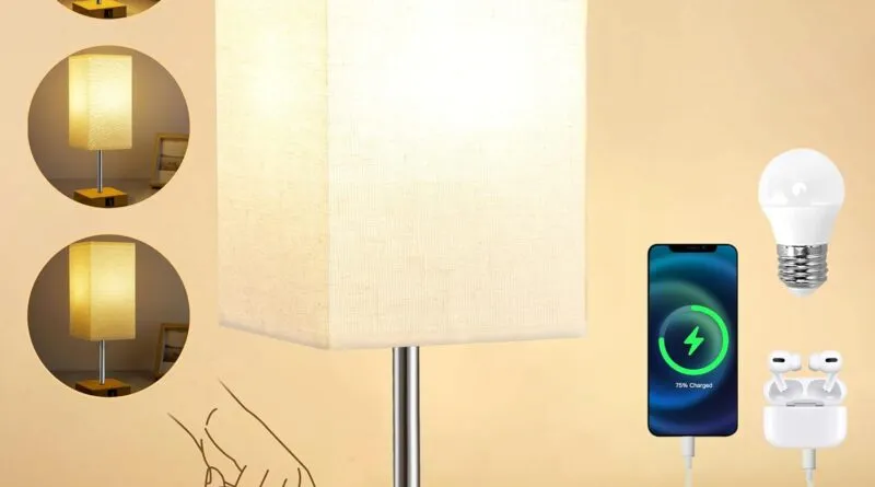 Illuminate Your Space with Dreamholder’s Touch Control Bedside Lamps with USB Ports