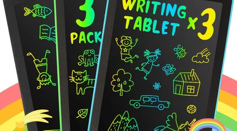 Creative Learning Fun: LEYAOYAO 3 Pack LCD Writing Tablet for Kids' Doodling and Drawing